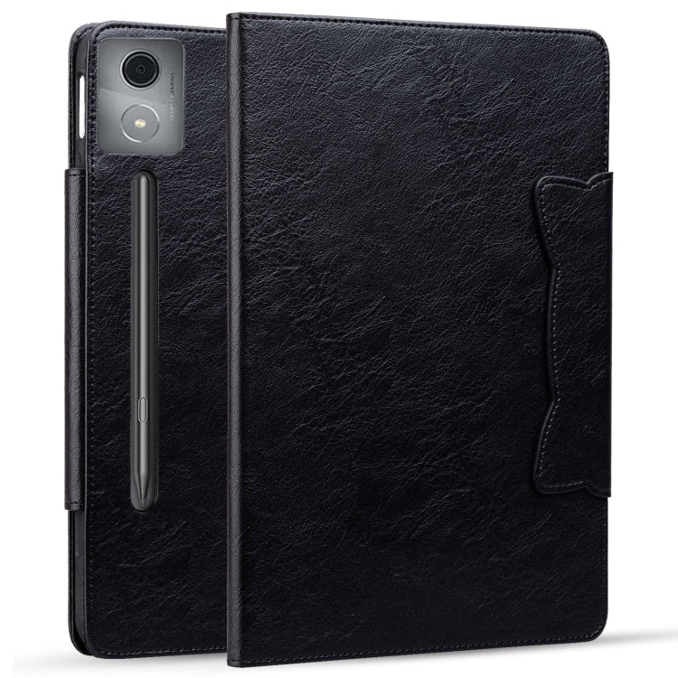 For Lenovo Xiaoxin Pad Pro 12.7 2025 Cat Buckle Leather Tablet Case