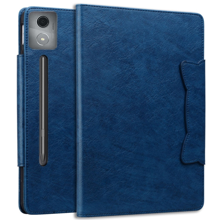 For Lenovo Xiaoxin Pad Pro 12.7 2025 Cat Buckle Leather Tablet Case