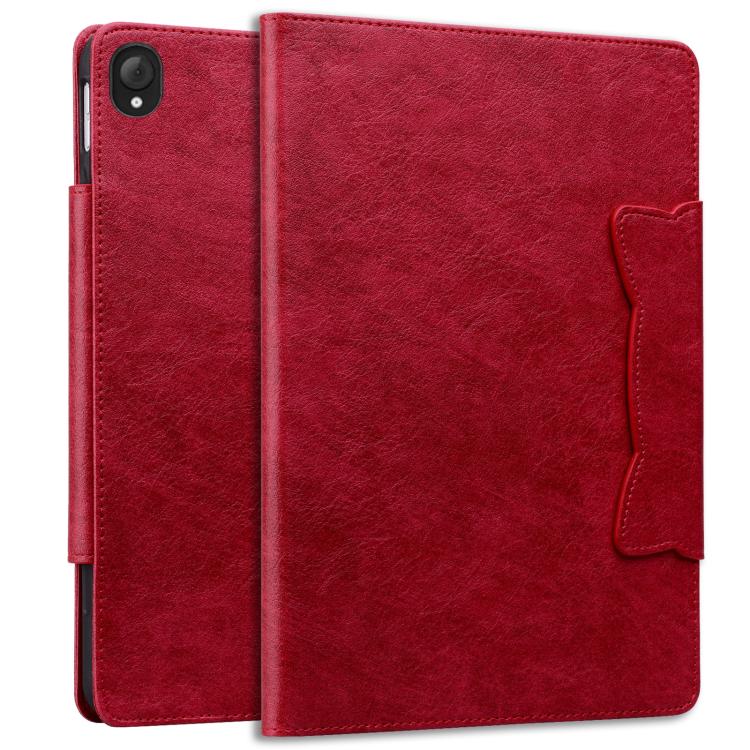 For Lenovo Tab K10C / E10C Cat Buckle Leather Tablet Case