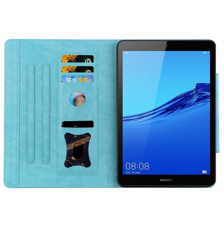 For Huawei MediaPad M5 Lite 8.0 inch Cat Buckle Leather Smart Tablet Case