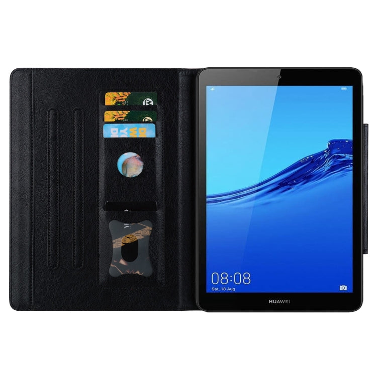 For Huawei MediaPad M5 Lite 8.0 inch Cat Buckle Leather Smart Tablet Case