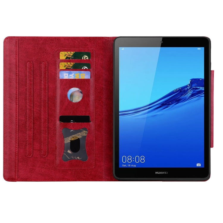 For Huawei MediaPad M5 Lite 8.0 inch Cat Buckle Leather Smart Tablet Case