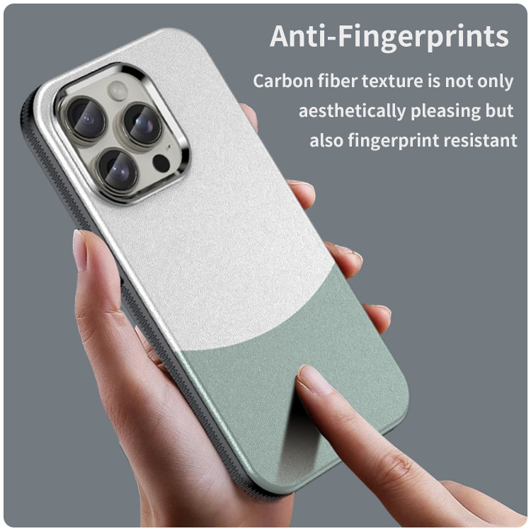 For iPhone 15 Pro Leather Texture MagSafe Magnetic TPU + PC Phone Case