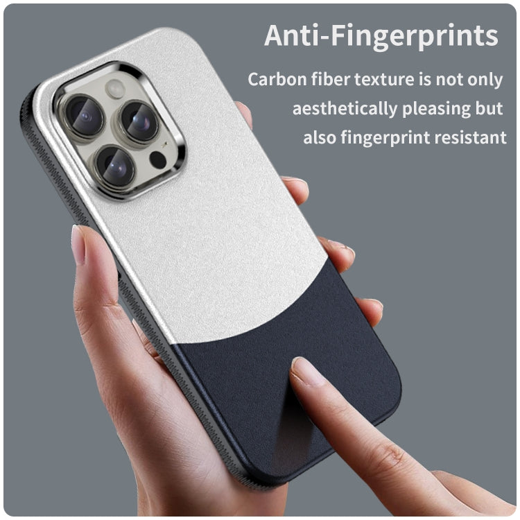 For iPhone 15 Pro Leather Texture MagSafe Magnetic TPU + PC Phone Case