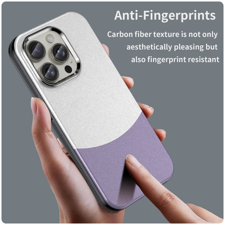For iPhone 15 Pro Leather Texture MagSafe Magnetic TPU + PC Phone Case