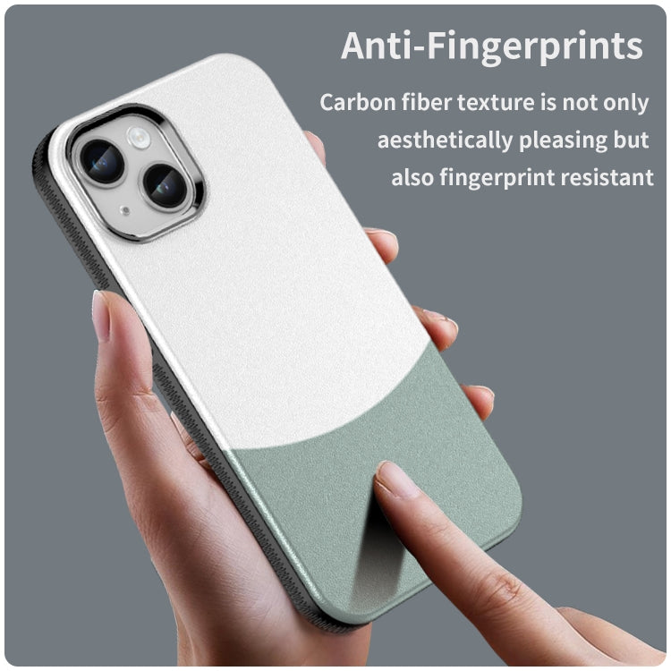 For iPhone 14 Leather Texture MagSafe Magnetic TPU + PC Phone Case