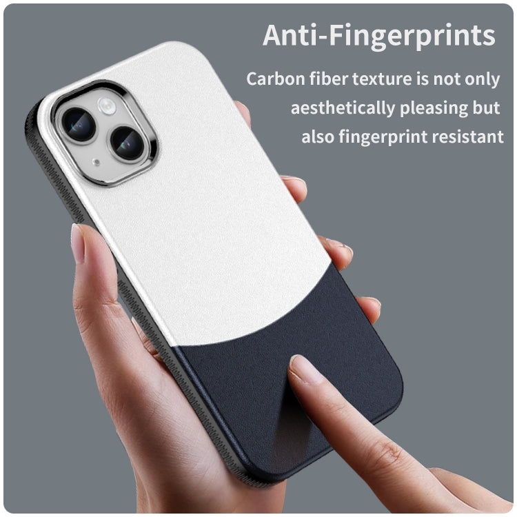 For iPhone 14 Leather Texture MagSafe Magnetic TPU + PC Phone Case