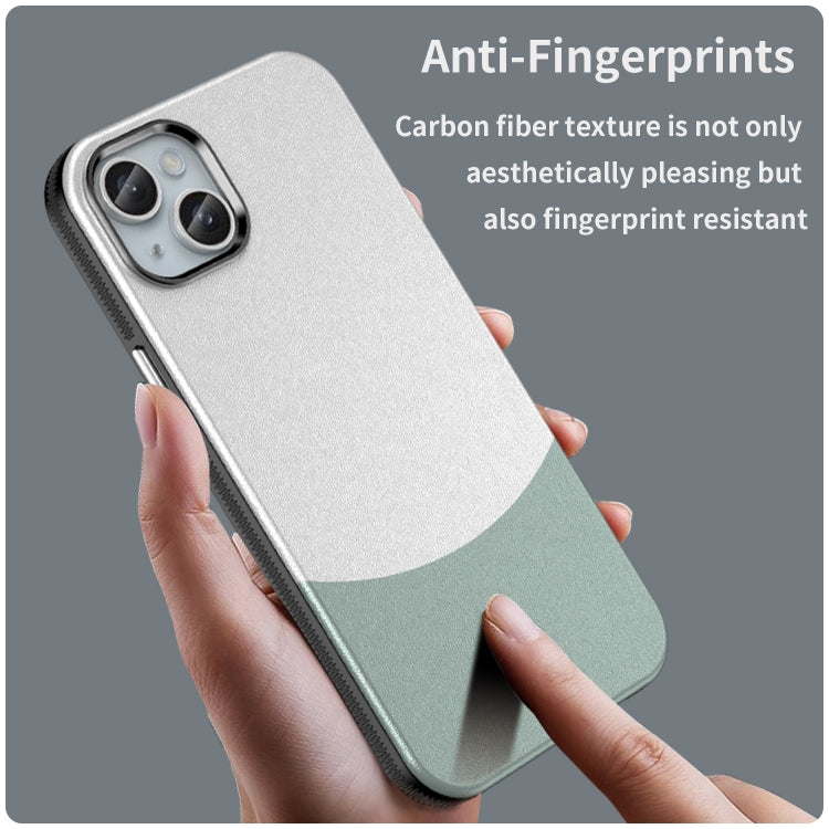 For iPhone 14 Plus Leather Texture MagSafe Magnetic TPU + PC Phone Case