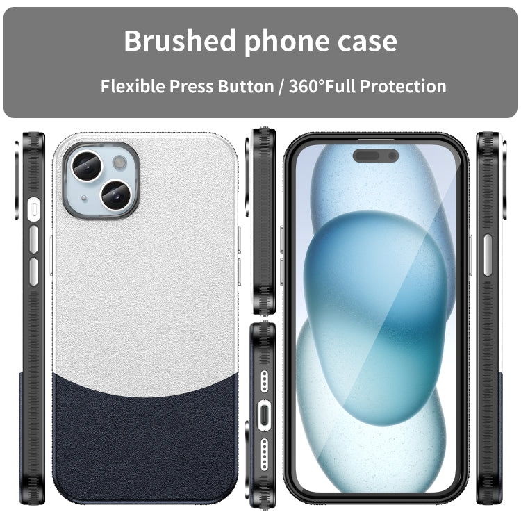 For iPhone 14 Plus Leather Texture MagSafe Magnetic TPU + PC Phone Case