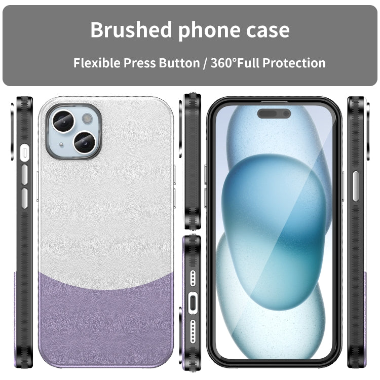 For iPhone 14 Plus Leather Texture MagSafe Magnetic TPU + PC Phone Case