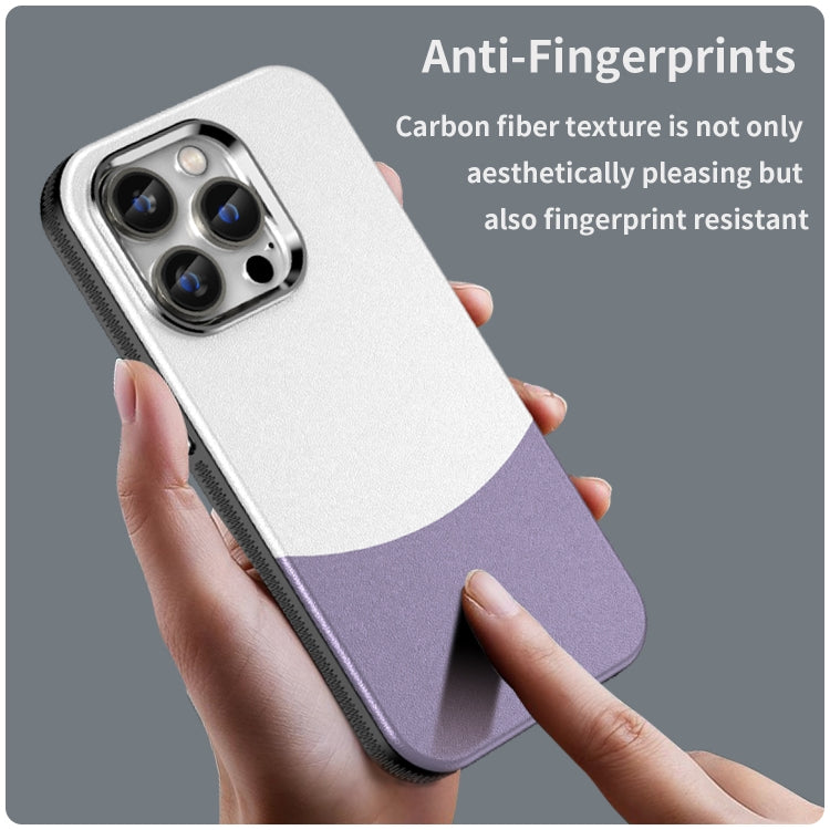 For iPhone 14 Pro Leather Texture MagSafe Magnetic TPU + PC Phone Case