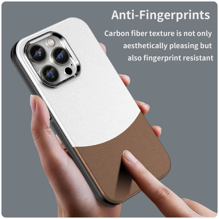 For iPhone 14 Pro Leather Texture MagSafe Magnetic TPU + PC Phone Case