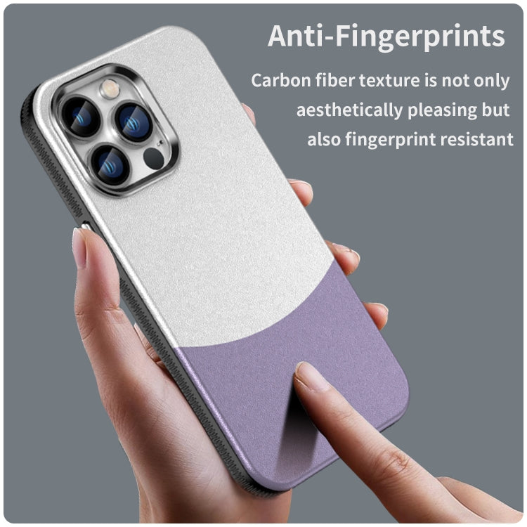 For iPhone 13 Pro Leather Texture MagSafe Magnetic TPU + PC Phone Case