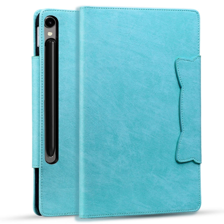 For Samsung Galaxy Tab S9 FE / S9 / S8 Cat Buckle Leather Smart Tablet Case