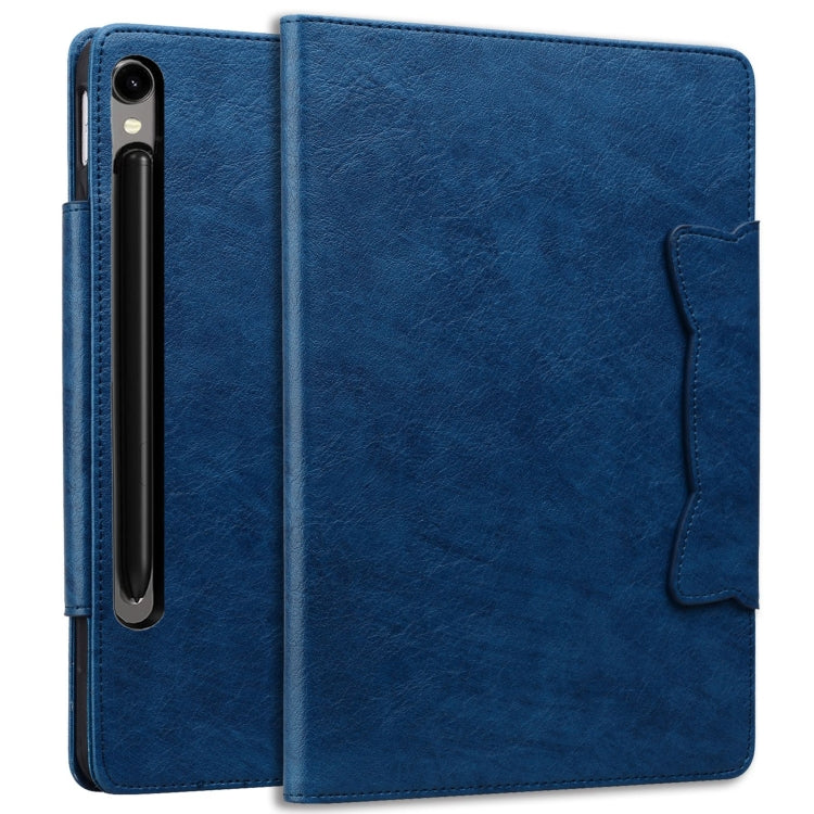 For Samsung Galaxy Tab S9 FE / S9 / S8 Cat Buckle Leather Smart Tablet Case