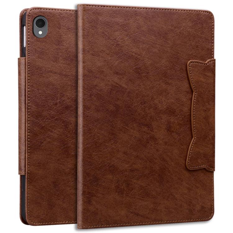 For Samsung Galaxy Tab S11 Cat Buckle Leather Smart Tablet Case