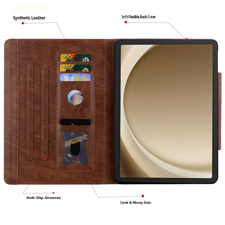 For Samsung Galaxy Tab S11 Cat Buckle Leather Smart Tablet Case