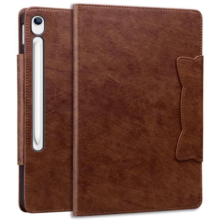For Samsung Galaxy Tab S10 Lite / S10 FE Cat Buckle Leather Smart Tablet Case