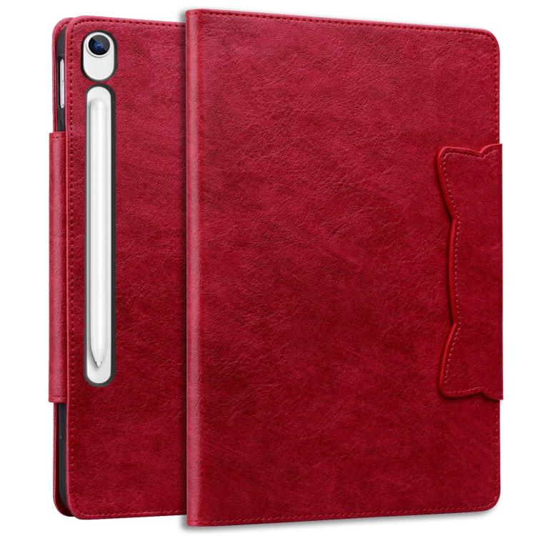 For Samsung Galaxy Tab S10 Lite / S10 FE Cat Buckle Leather Smart Tablet Case