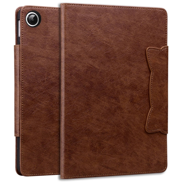 For Samsung Galaxy Tab A11+ / A9+ Cat Buckle Leather Tablet Case