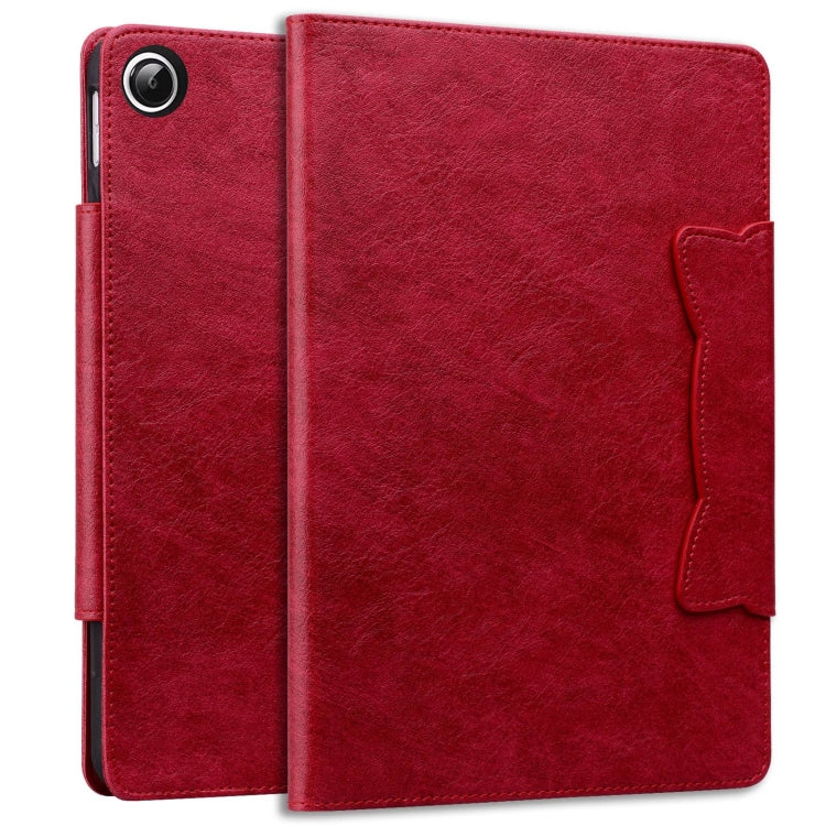 For Samsung Galaxy Tab A11+ / A9+ Cat Buckle Leather Tablet Case