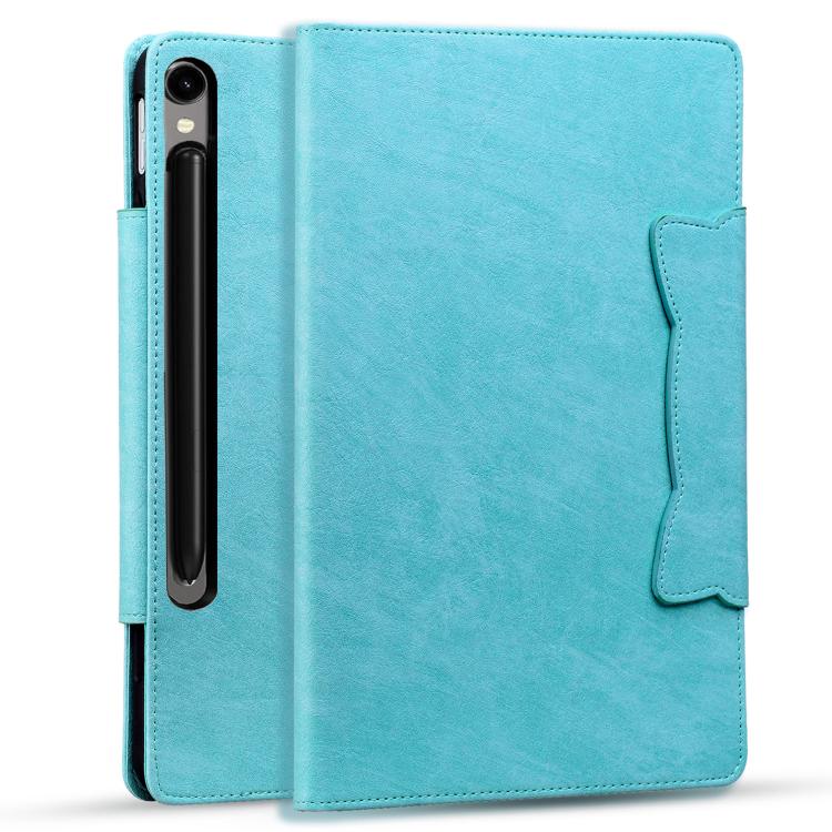 For Samsung Galaxy Tab S10 FE+ Cat Buckle Leather Tablet Case