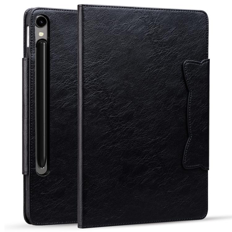 For Samsung Galaxy Tab S10 FE+ Cat Buckle Leather Tablet Case