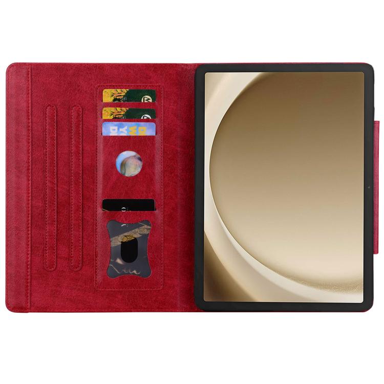 For Samsung Galaxy Tab S10 FE+ Cat Buckle Leather Tablet Case