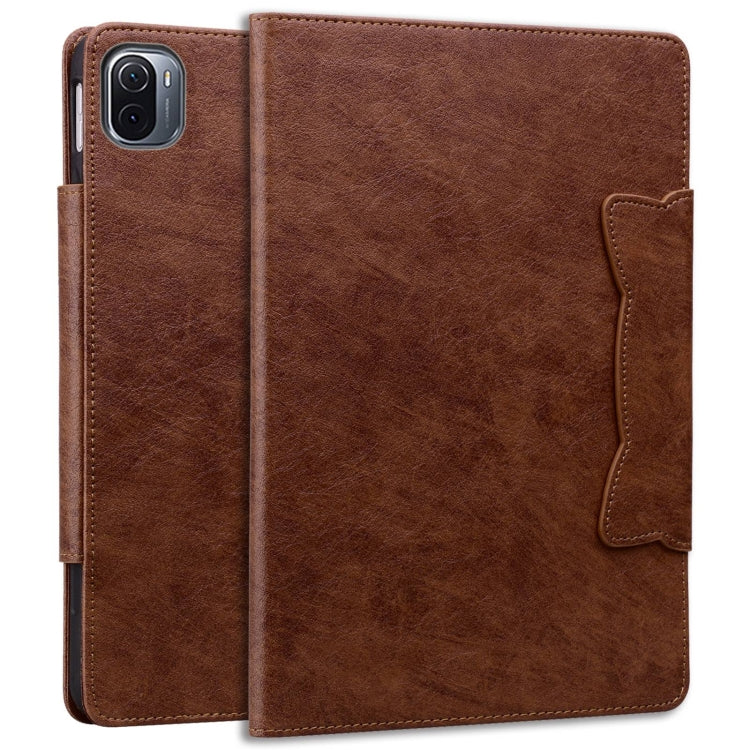 For Xiaomi Pad 5 Cat Buckle Leather Tablet Case