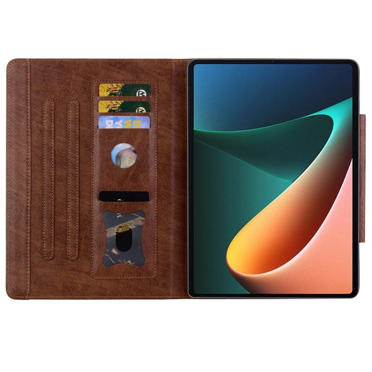 For Xiaomi Pad 5 Cat Buckle Leather Tablet Case