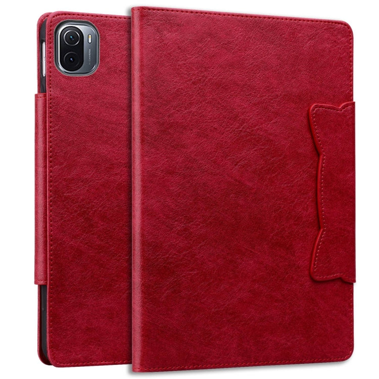 For Xiaomi Pad 5 Cat Buckle Leather Tablet Case