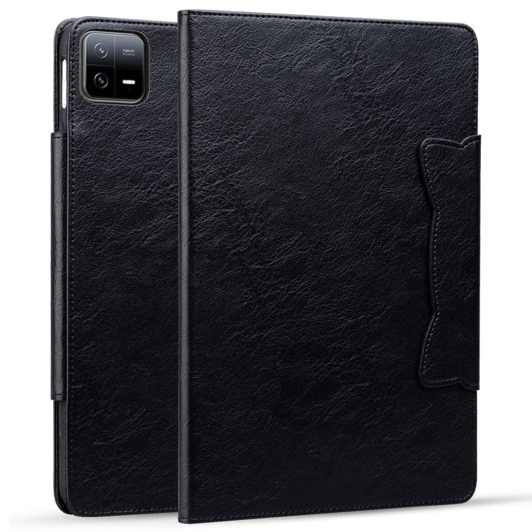 For Xiaomi Pad 6S Pro Cat Buckle Leather Tablet Case