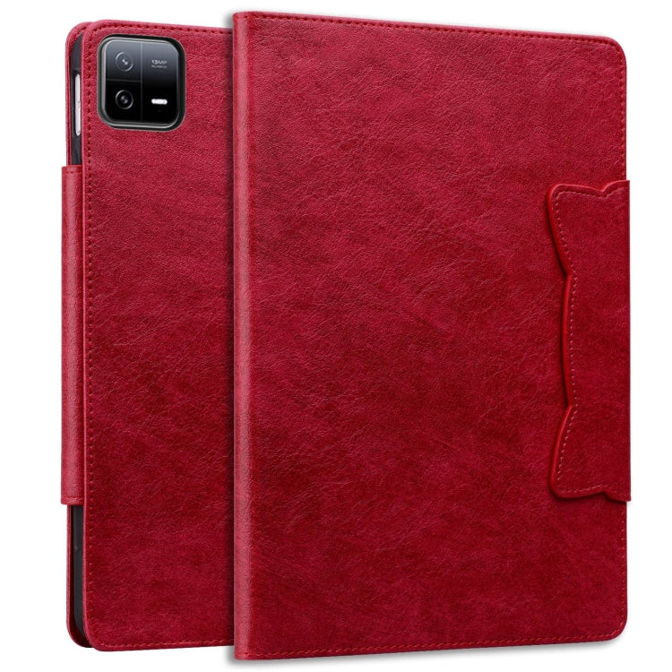 For Xiaomi Pad 6S Pro Cat Buckle Leather Tablet Case