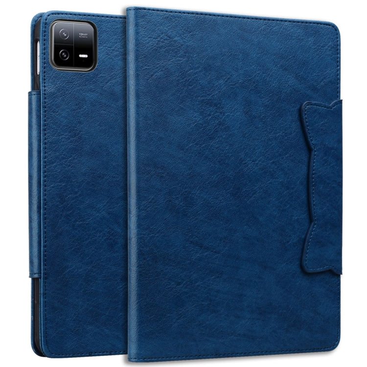 For Xiaomi Pad 6S Pro Cat Buckle Leather Tablet Case