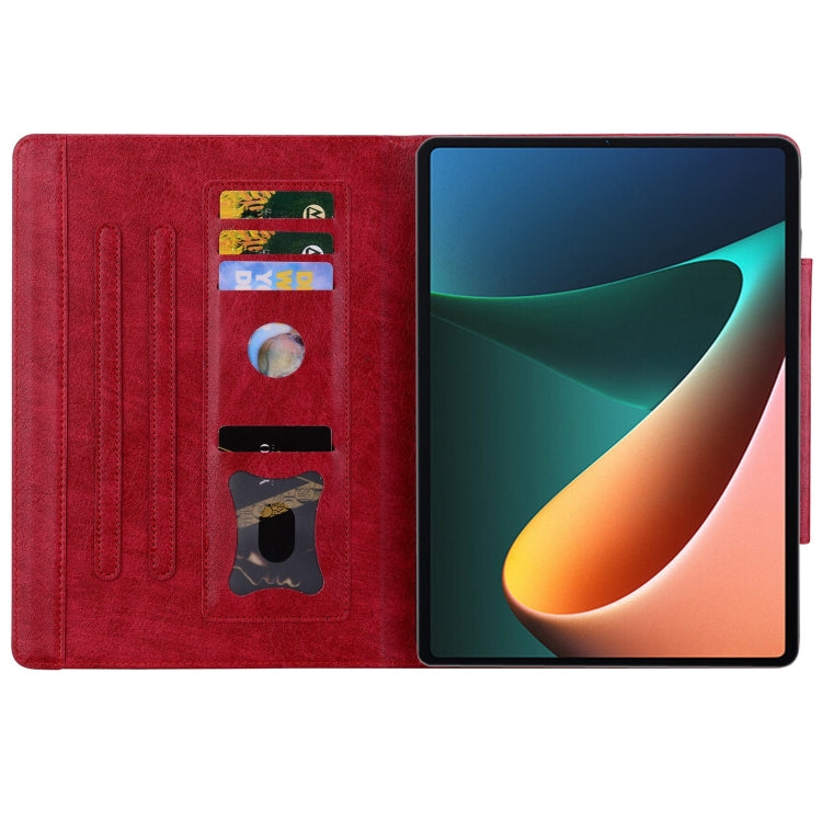For Xiaomi Redmi Pad SE Cat Buckle Leather Tablet Case
