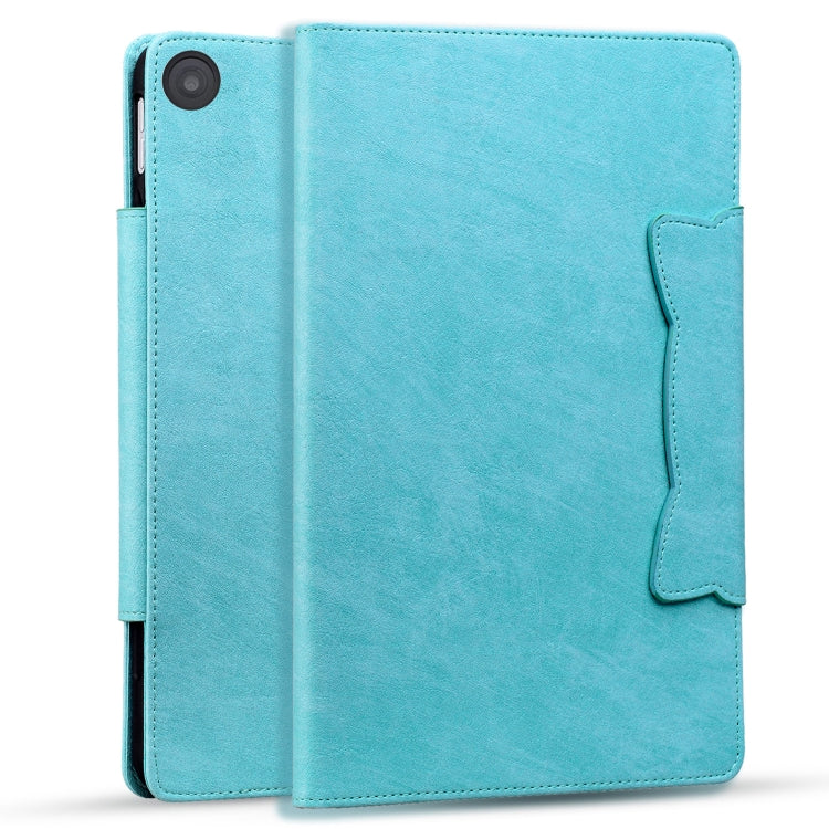 For Amazon Kindle Fire HD 8 2018 Cat Buckle Leather Smart Tablet Case