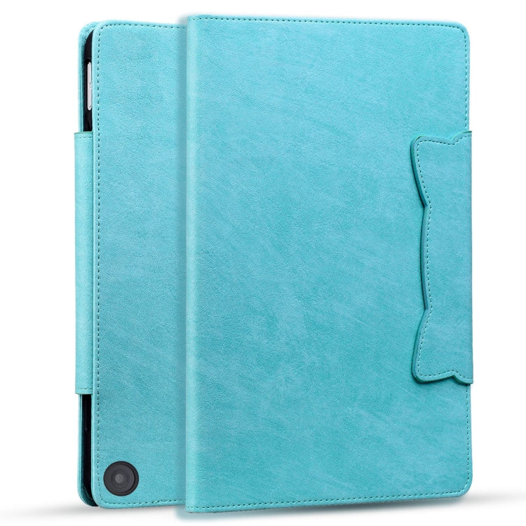 For Amazon Kindle Fire HD 8 2022 Cat Buckle Leather Smart Tablet Case