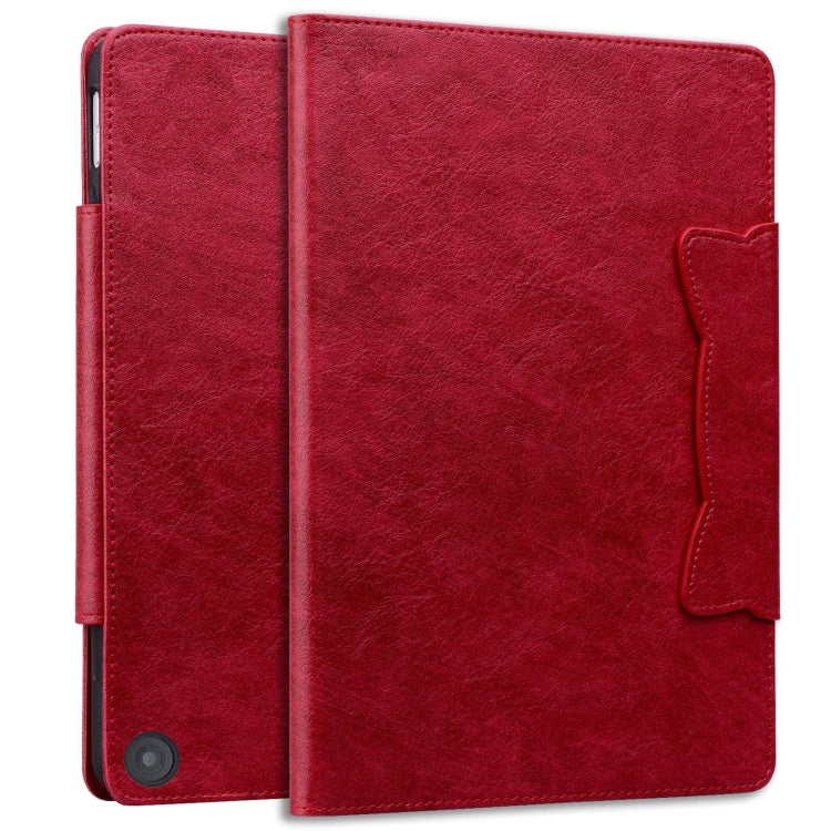 For Amazon Kindle Fire HD 8 2022 Cat Buckle Leather Smart Tablet Case