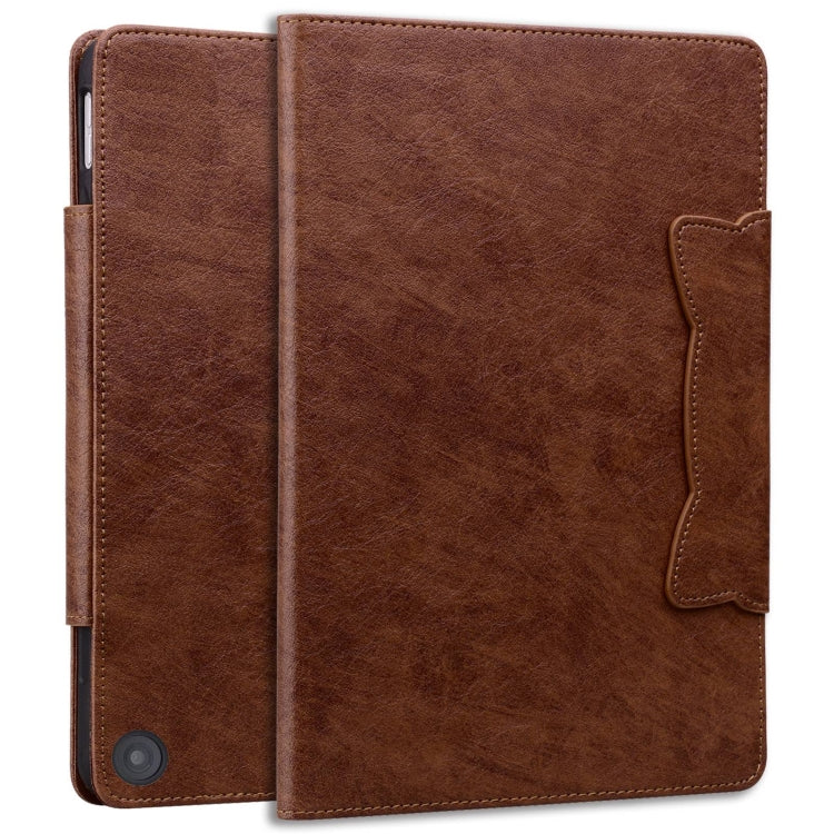 For Amazon Kindle Fire HD 10 2023 / 2021 Cat Buckle Leather Smart Tablet Case