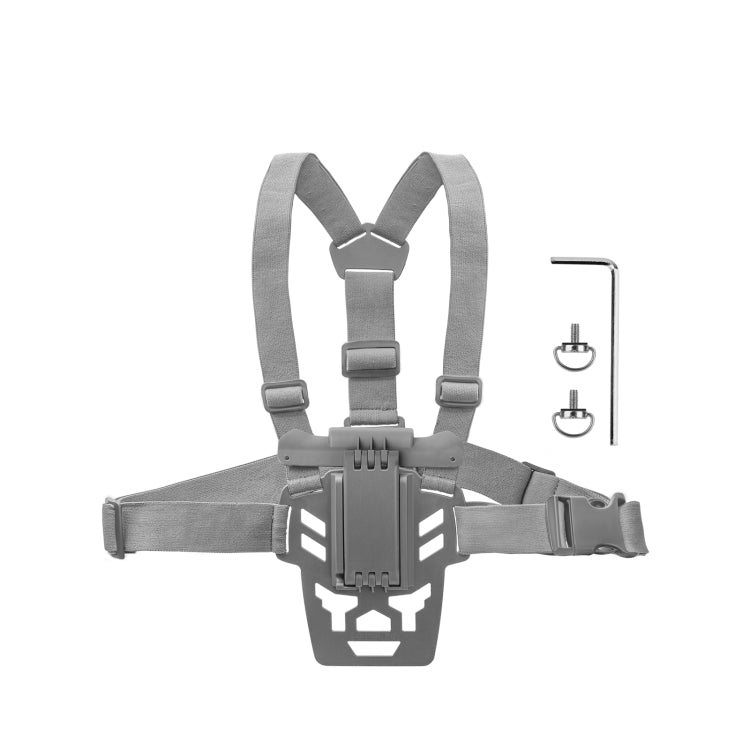For DJI RC Pro Sunnylife Remote Control Waist Support Bracket Chest Strap - Grey