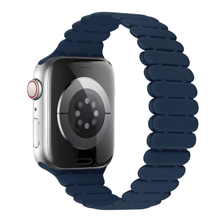 For Apple Watch SE 2023 44mm Bamboo Magnetic Silicone Watch Band