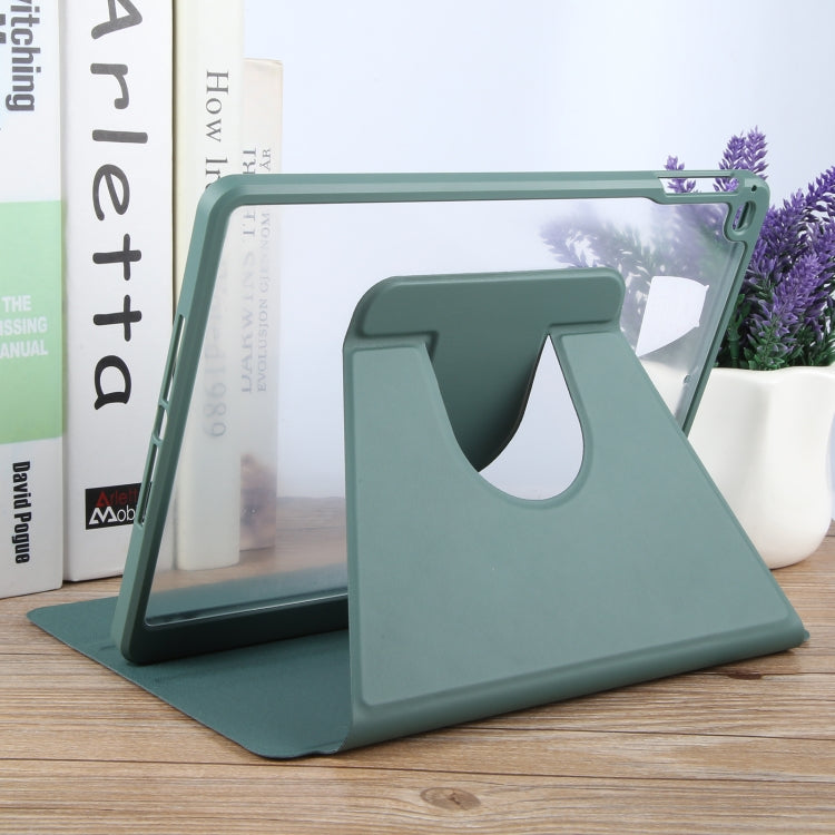 For iPad 9.7 2018 & 2017 / Air / Air2 GEBEI Acrylic TPU 3-folding Rotating Smart Tablet Leather Case withh Pen Slot