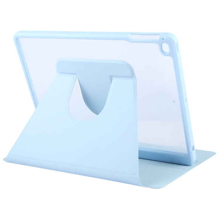 For iPad 9.7 2018 & 2017 / Air / Air2 GEBEI Acrylic TPU 3-folding Rotating Smart Tablet Leather Case withh Pen Slot