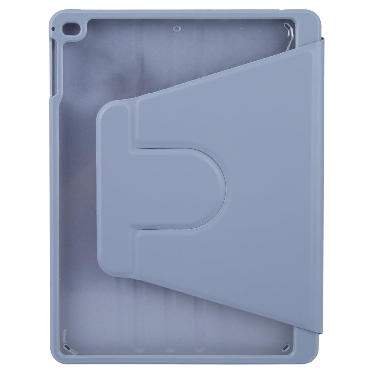 For iPad 9.7 2018 & 2017 / Air / Air2 GEBEI Acrylic TPU 3-folding Rotating Smart Tablet Leather Case withh Pen Slot