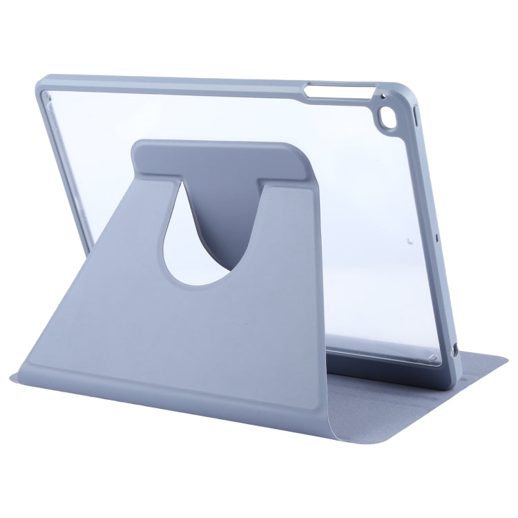 For iPad 9.7 2018 & 2017 / Air / Air2 GEBEI Acrylic TPU 3-folding Rotating Smart Tablet Leather Case withh Pen Slot