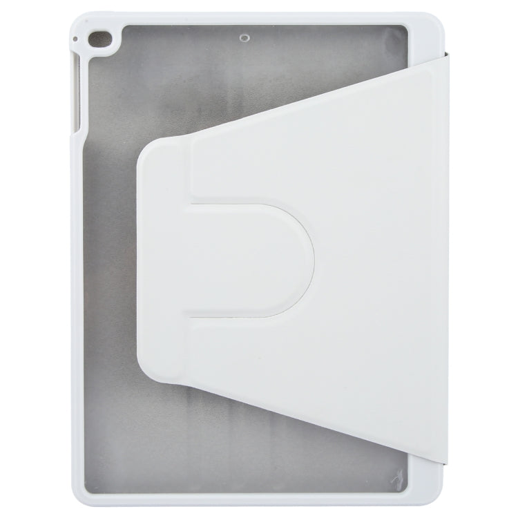 For iPad 9.7 2018 & 2017 / Air / Air2 GEBEI Acrylic TPU 3-folding Rotating Smart Tablet Leather Case withh Pen Slot