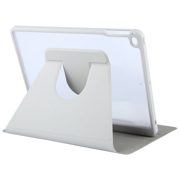 For iPad 9.7 2018 & 2017 / Air / Air2 GEBEI Acrylic TPU 3-folding Rotating Smart Tablet Leather Case withh Pen Slot