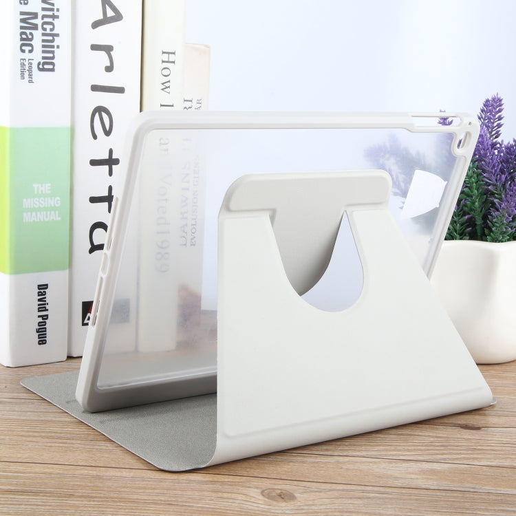 For iPad 9.7 2018 & 2017 / Air / Air2 GEBEI Acrylic TPU 3-folding Rotating Smart Tablet Leather Case withh Pen Slot