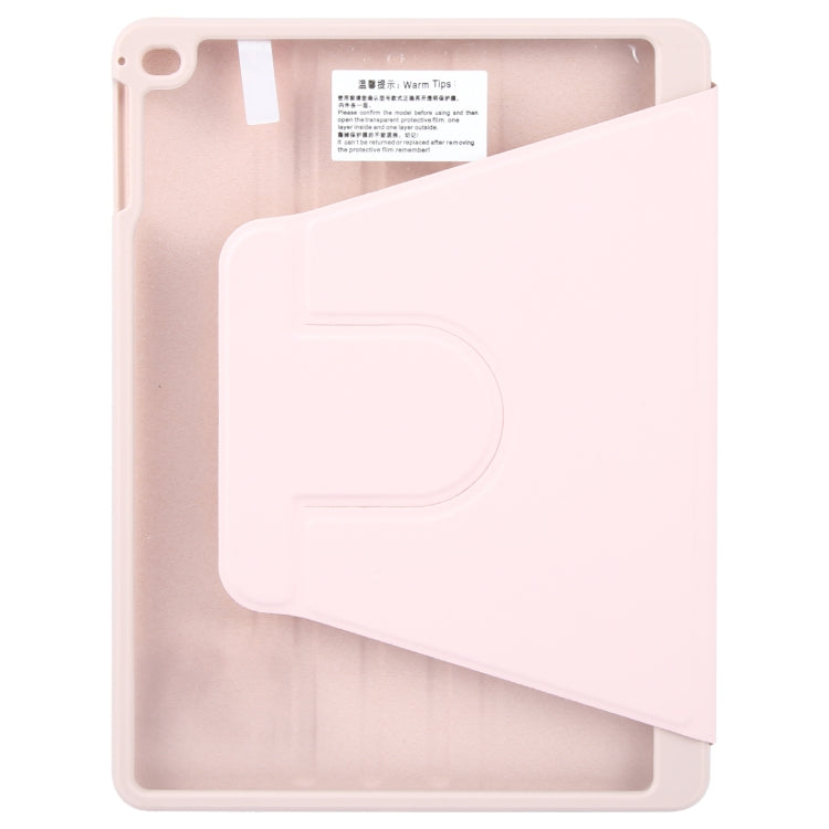 For iPad 9.7 2018 & 2017 / Air / Air2 GEBEI Acrylic TPU 3-folding Rotating Smart Tablet Leather Case withh Pen Slot