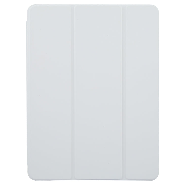 For iPad Pro 12.9 2022 / 2021 / 2020 GEBEI Acrylic TPU 3-folding Rotating Smart Tablet Leather Case withh Pen Slot